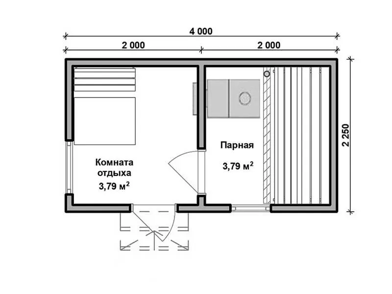 Баня 4 метра